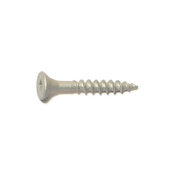 Buildright Deck Screw, 7 x 11/4 in, Steel, Flat Head, Square Drive